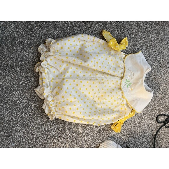 Alexis Polka Dot Baby Romper with Bow Accents For 18 Months - Picture 1 of 6